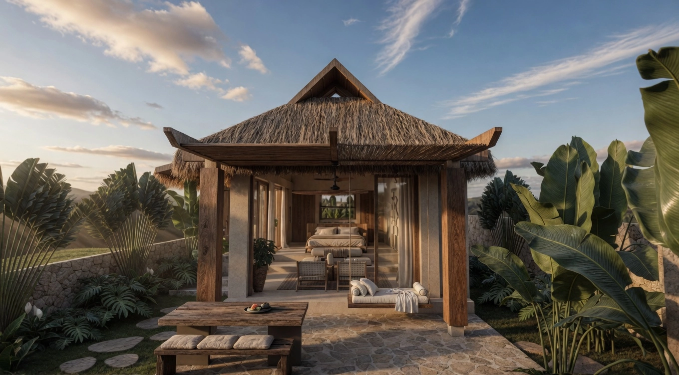 1 Bedroom Villa for sale Kuta Lombok — Konekt villa design exterior
